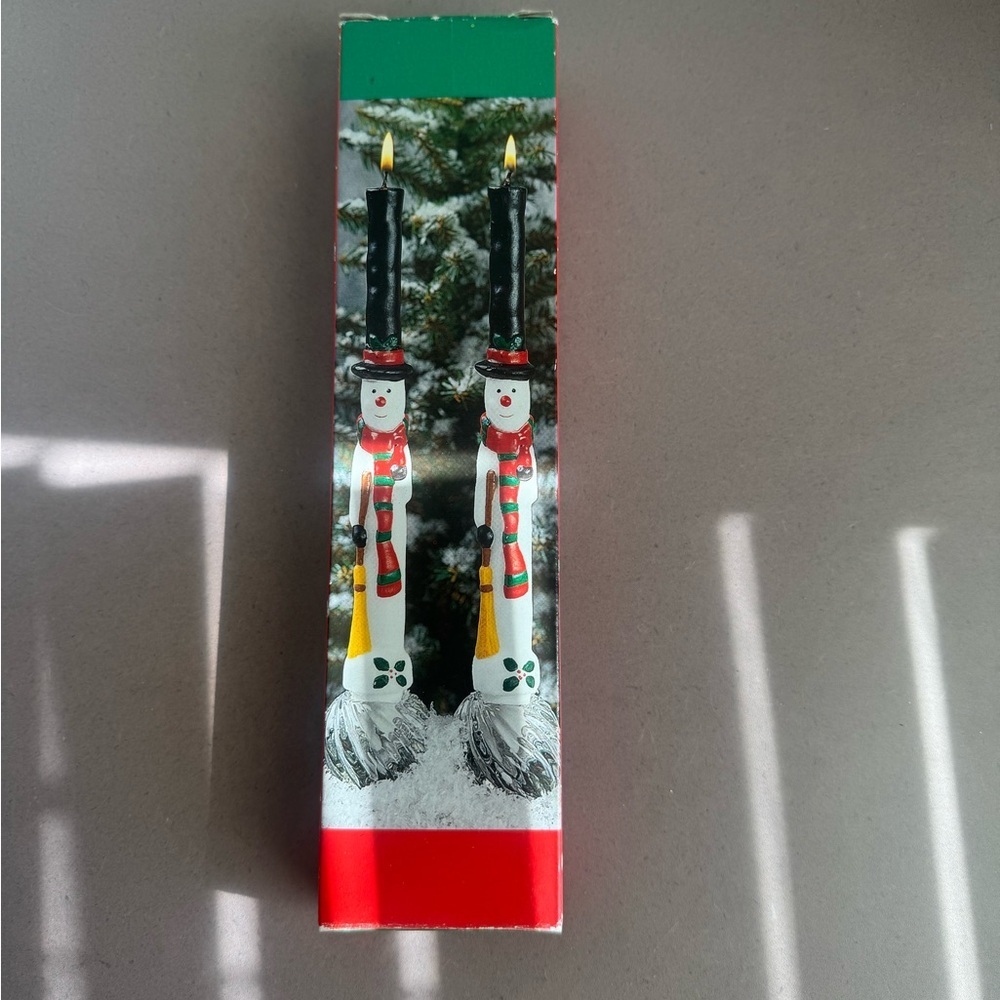Festive Snowman Candle Set